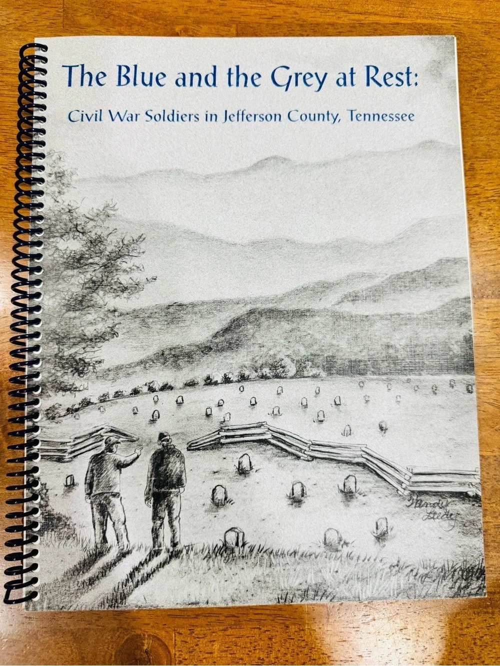 The Blue and the Grey at Rest Civil War History Booklet Black & White